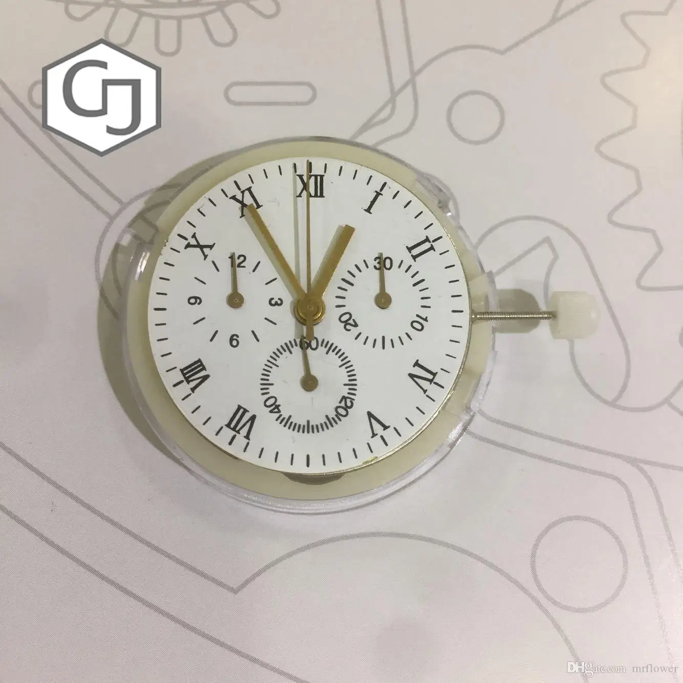 7750 серия клон 7753 механизм высокого качества автоматический chronogrpah