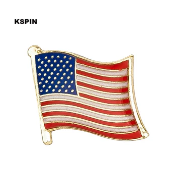 

U.S.A.flag badge pin lapel pin 100pcs a lot Brooch Icons KS-0121