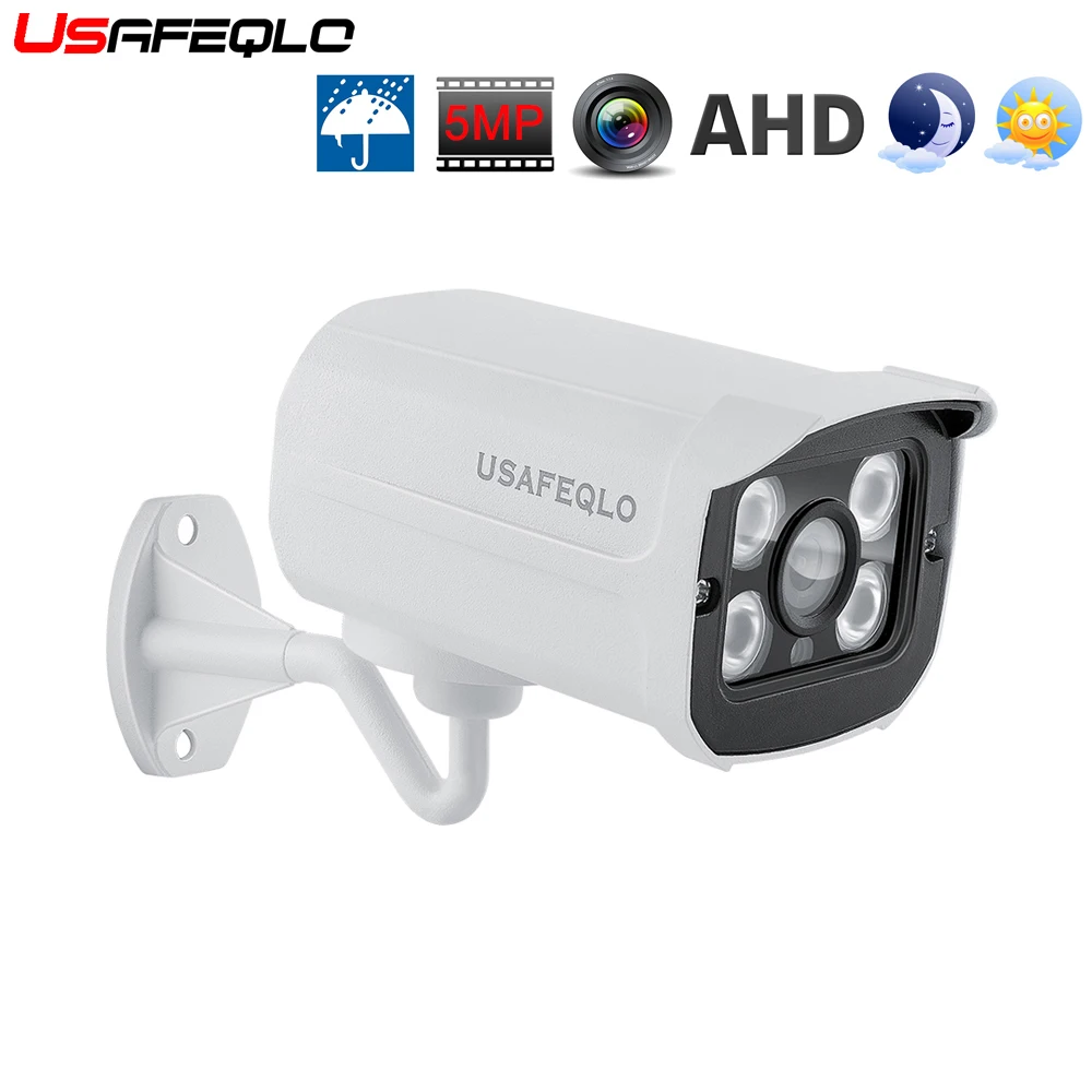 USAFEQLO супер 4MP 5MP AHD камера наружного наблюдения Водонепроницаемая камера 2560(H) x2048(V) с ИК-фильтром