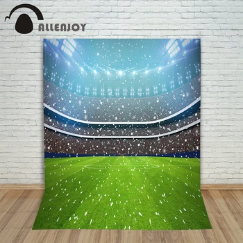 

Allenjoy Photo Background photography backdrop Football stadium lights fireworks newborn photographic picture for studio 150cm