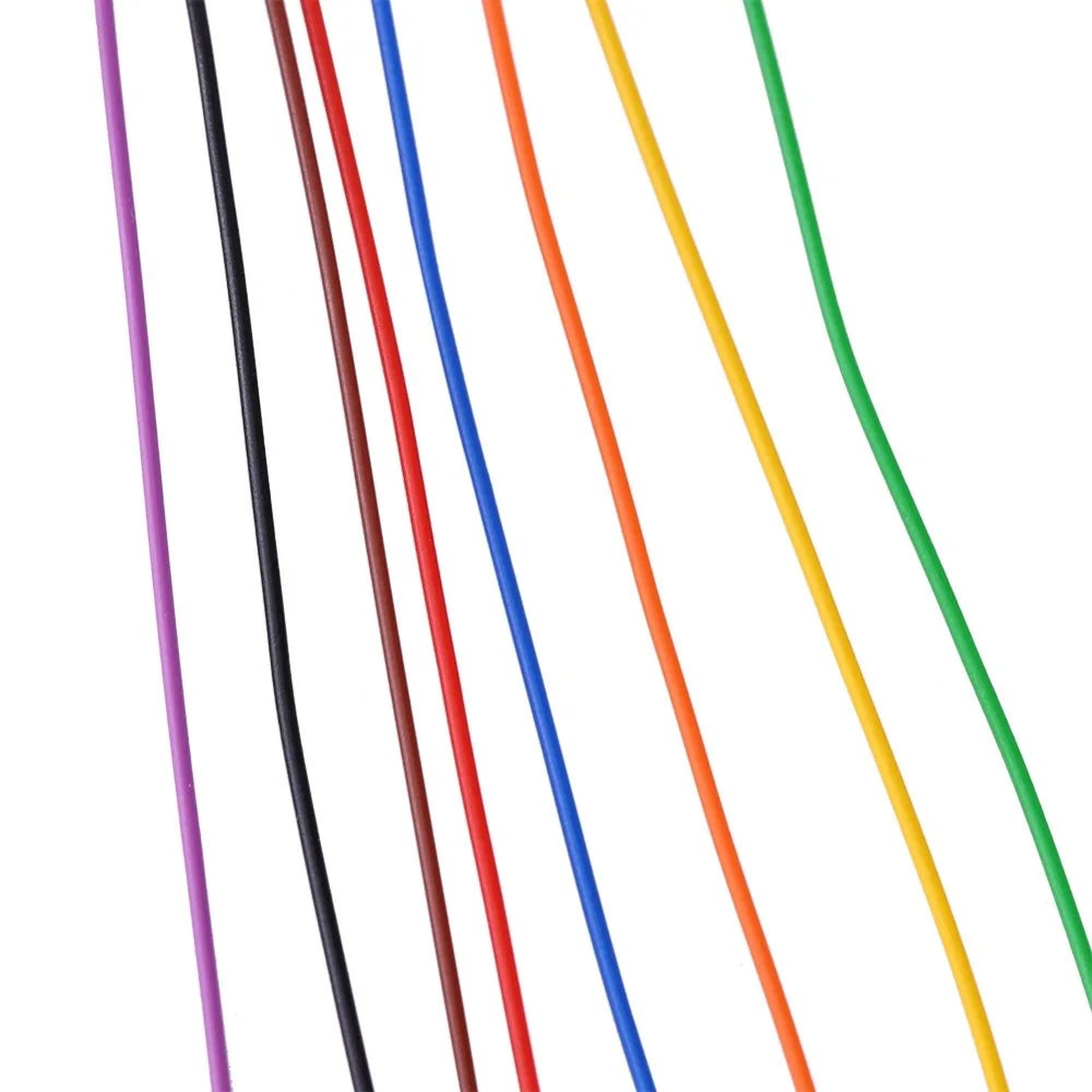 0,25 мм Луженая Медный провод P/N B-30-1000 280 м 8-провод Цветной изолирующий используемый для обмотки Медь Тесты кабель