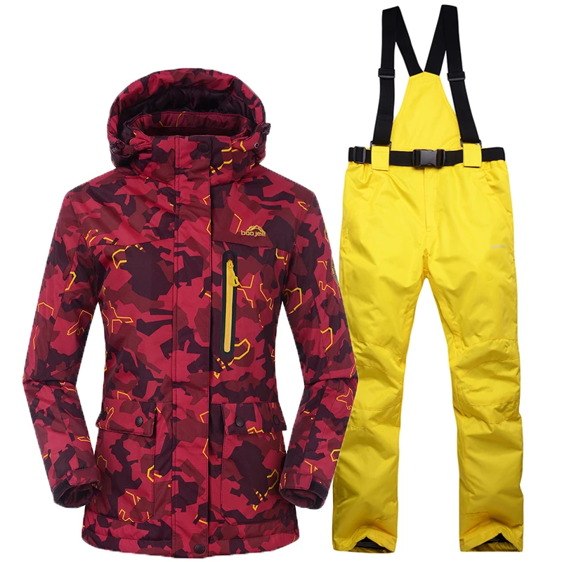 

Snowboarding Sets women Skiing suits Jackets pants women winter Sportswear snow ski jacket Breathable Waterproof Waterproof WARM
