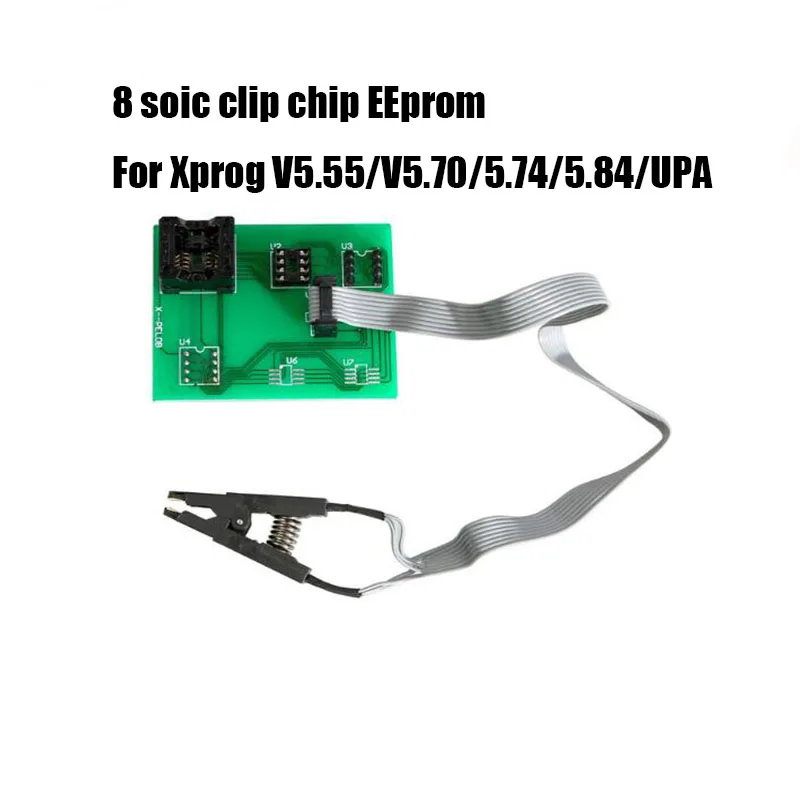 Самая низкая цена Xprog m Box V5.84 ECU программист более высокая версия, чем Xprog 5,74 5,70 V5.60 V5.55 Xprog 5,55 ECU Xprog-m 5,55 - Цвет: 8 soic clip EEprom