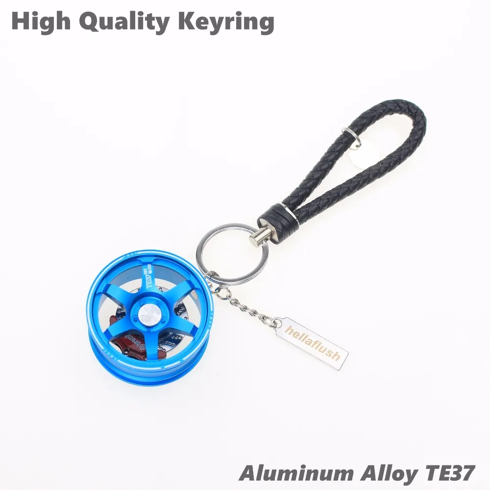 

High Quality Business Gifts Key Ring For Automobile Alloy Key Chain Wheels 360 Brake Disc Keyring For Moto Car Key Keychains