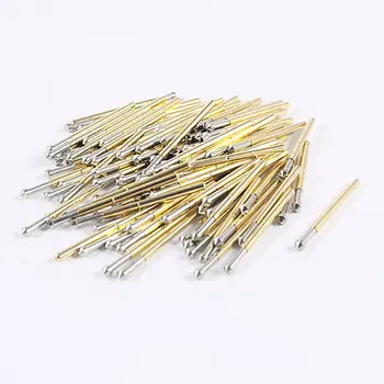 

100 Ps 90 Degree Convex Tip Spring Test Probes Pins 33mm Length P125-E