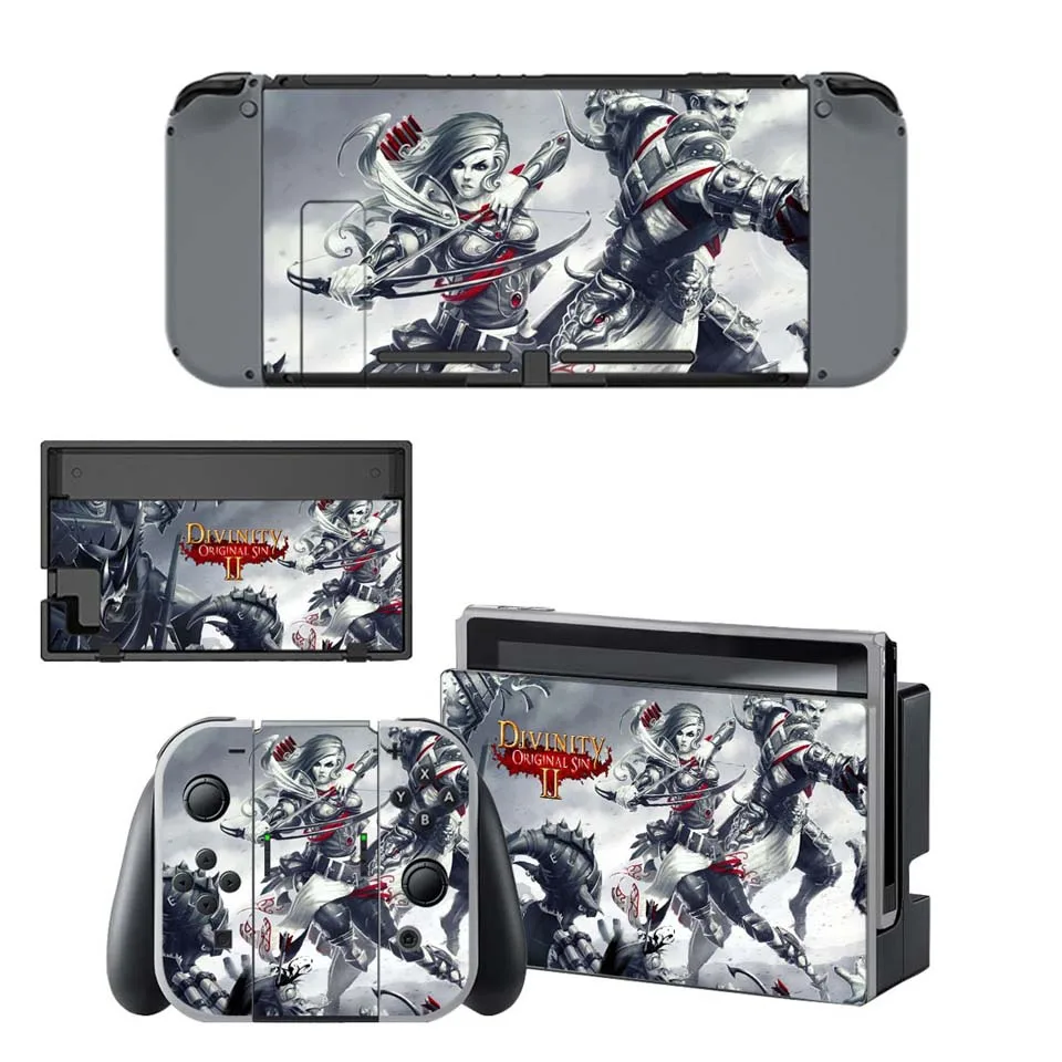 

Vinyl Skin Sticker Decal Wrap for Nintend Switch Console Joy-Con Dock Skin Set Divinity: Original Sin 2