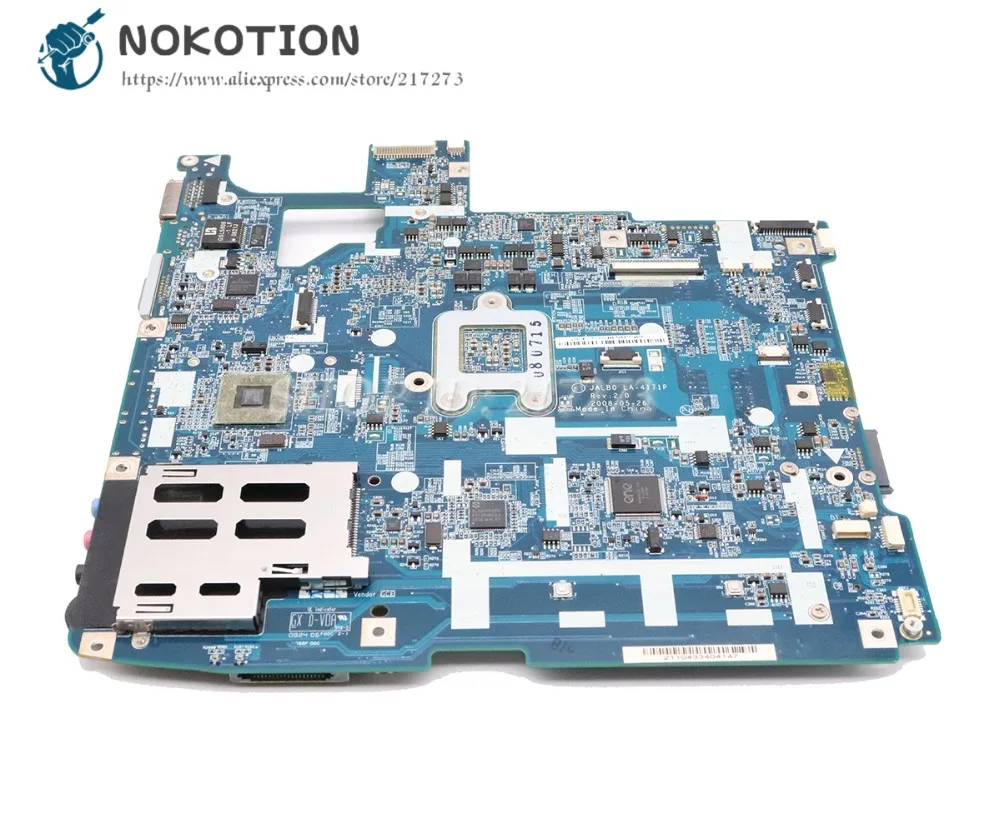 NOKOTION MBARS02001 MB. ARS02.001 материнская плата для ноутбука acer aspire 5530 основная плата JALB0 LA-4171P DDR2 Бесплатный процессор