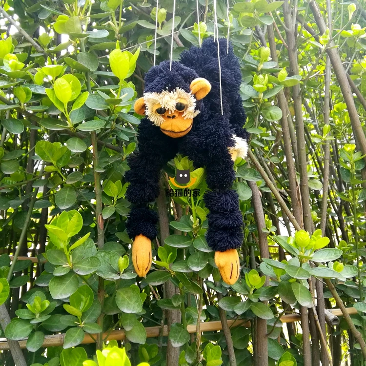 

New Funny Toy Pull String Puppet chimpanzee Chimp Wooden Marionette Puppet Toy Joint Activity Doll