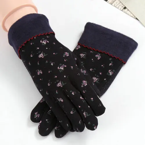 Style4 Женские перчатки для сенсорных экранов женский осень-зима бархатные рукавички для девочек Теплые для вождения и верховой езды Luva студентов велосипедные Luva Feminina B9174 - Цвет: Style4