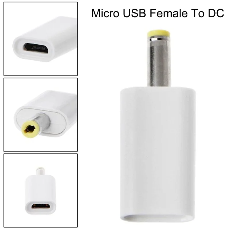 Micro-USB мама к DC 4,0*1,7 мм штекер Jack конвертер адаптер зарядки для psp#8