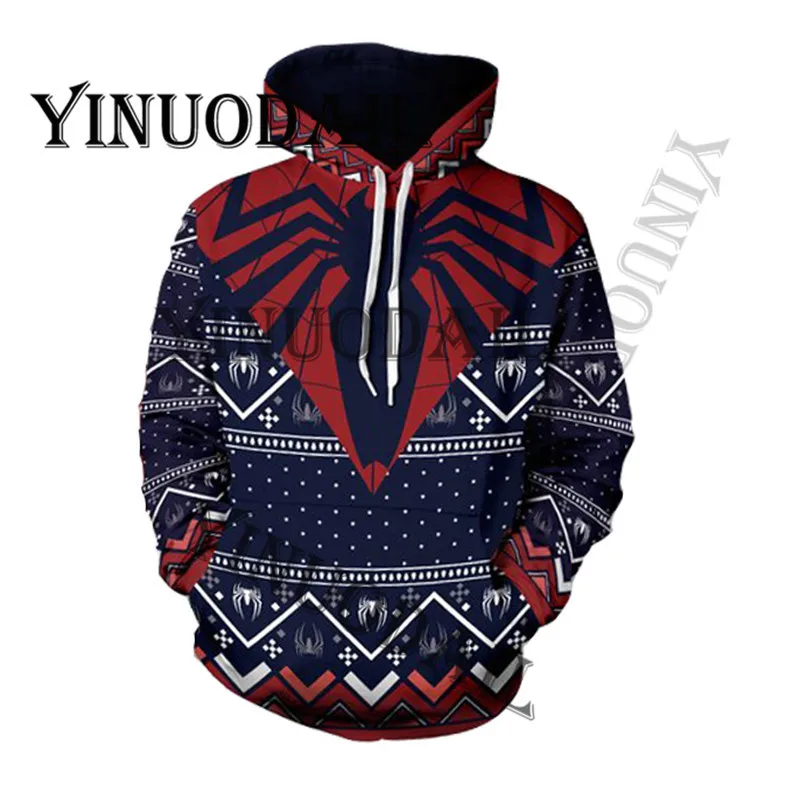 Fans Made Spiderman Chrismas Cosplay Captain America 3D Printed Hoodies for Men Sweatshirt for Marvel Deadpool Movie Fans Fans Made Spiderman Chrismas Cosplay Captain America 3D Printed Hoodies for Men Sweatshirt for Marvel Deadpool Movie Fans
