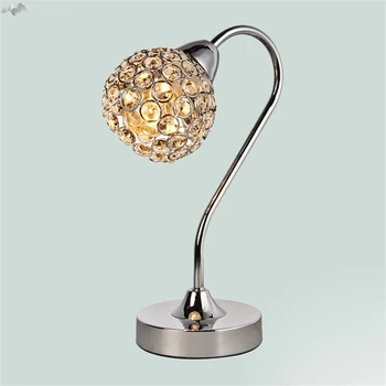 

JW_Art Cristal Table Lamps E27 Holder LED Bulb Desk Lamps for Bedroom Bedside Study Home Lighting Fixture Decor Abajur Lights