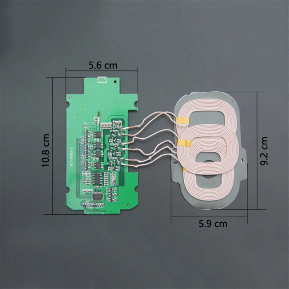 Отличная замена DIY 3 катушки Беспроводное зарядное устройство PCBA печатная плата 5 В/2A Беспроводная зарядная плата передатчика для смартфона