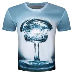 BIANYILONG новая крутая футболка Для мужчин и Для женщин природа прозрачный Технология падение футболка, футболка запущен в 2018