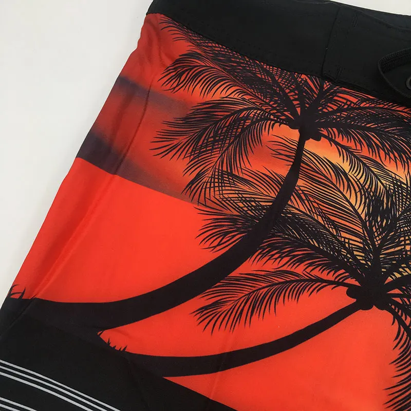 4-Way стрейч шорты мужские быстросохнущие пляжные шорты эластан спандекс Доска Шорты повседневные шорты-бермуды