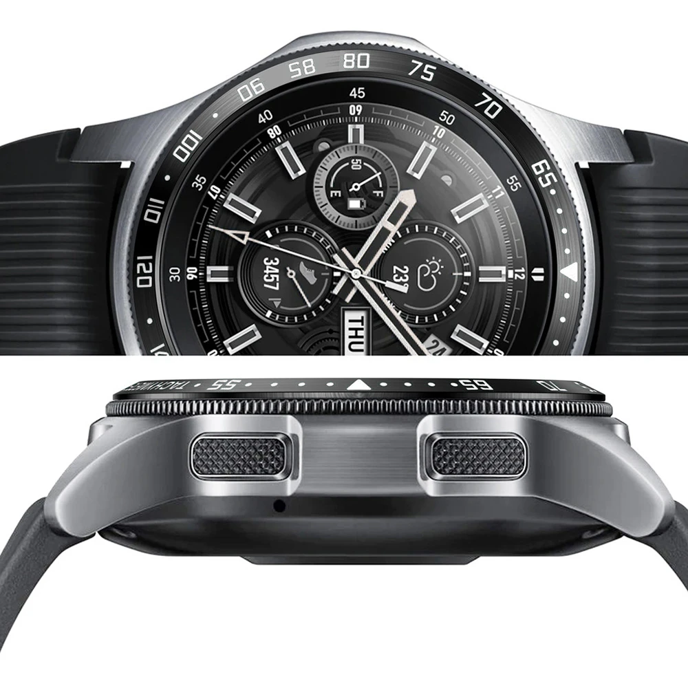Металлический ободок защитная рамка кольцо циферблат клей чехол для Samsung Gear S3 S4