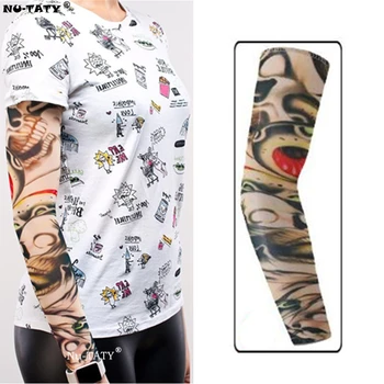 

Nu-TATY Skull eyes Man&woman style Tattoo Sleeve Stockings Body Art Leggings Cool Boys Girls Party Wearings