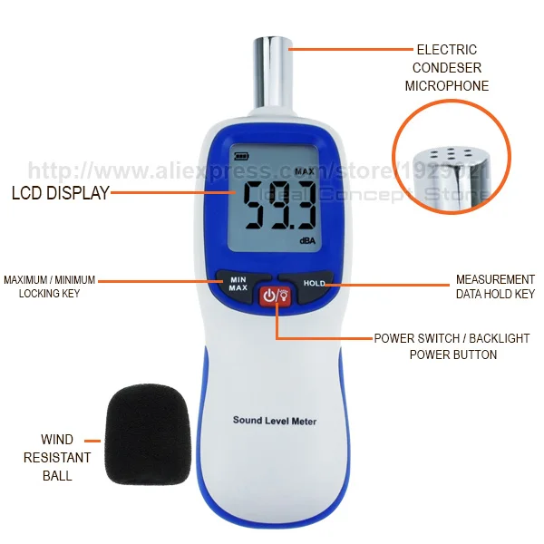 4-Ideal-Concept-sound-level-meter-SLM-30-Parts