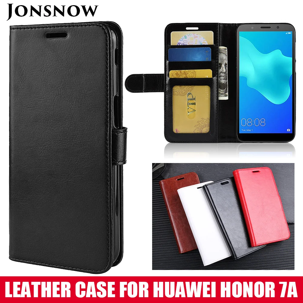 KHW2065_1_Wallet Leather Case for Huawei Honor 7A DUA-L22 5.45 Russia Version Phone Cover Case for Honor 7A Pro Case with Card Slot and stand