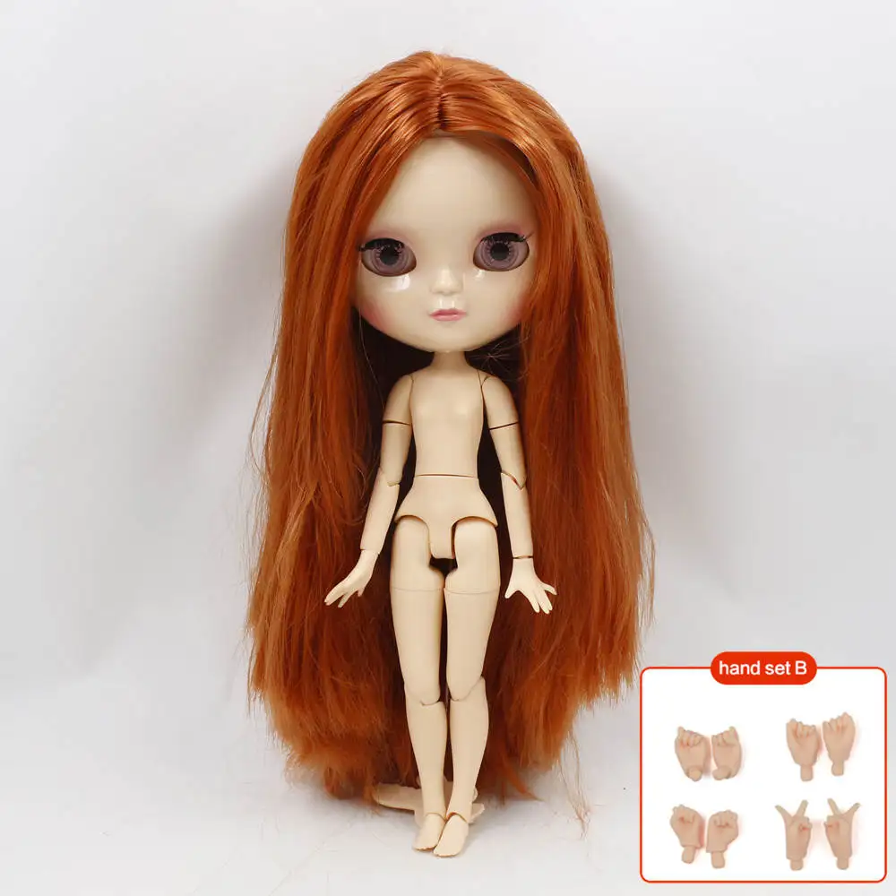 Blyth кукла icy licca body BL232 Мода Супер Гладкие дикие прямые волосы суставы тела 1/6 30 см Подарочная игрушка - Цвет: Like a picture