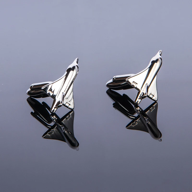 New High Quality Mens Design Airplane Cufflinks Helicopter Aircraft Cuff Links For Business Shirt Wedding Gift Free Shipping