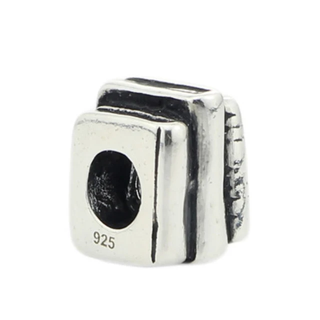 

925 Sterling Silver Friends Charm Bead Fits European Brand 3.0mm Bracelet Jewelry Genuine