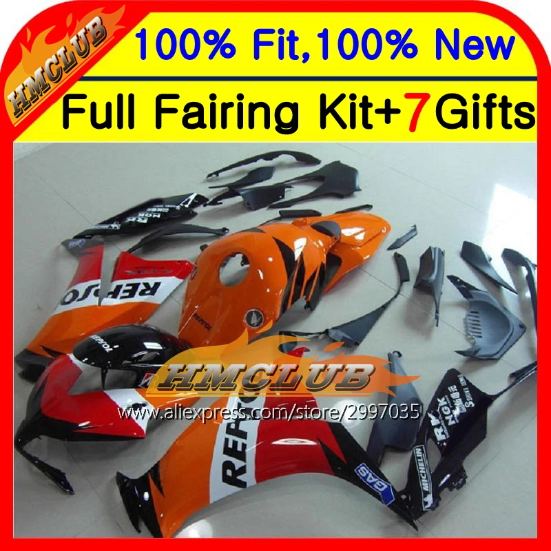 Репсол для корпуса HONDA CBR1000RR 12 13 41HM78 CBR 1000RR 1000 RR 12-13 Red blk CBR1000 2012 2013 обтекатель |