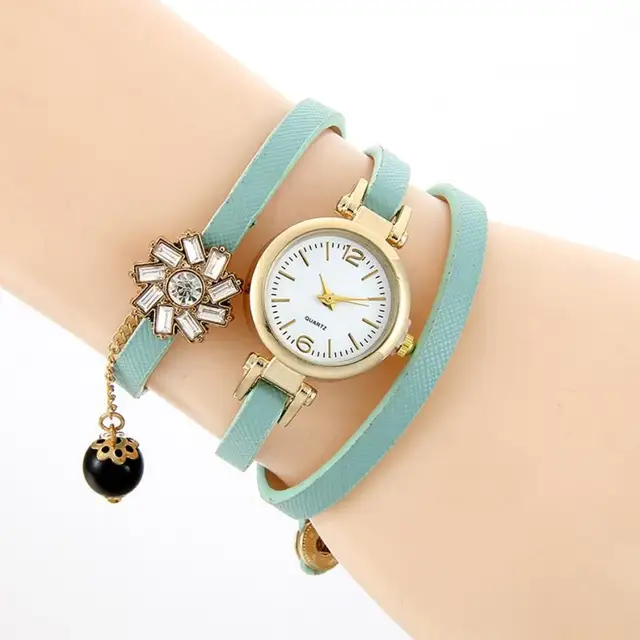 2017 New Rhinestone Braided Leather Multicolored Bracelet Watch Rope Ladies Quar 2017 New Rhinestone Braided Leather Multicolored Bracelet Watch Rope Ladies Quar
