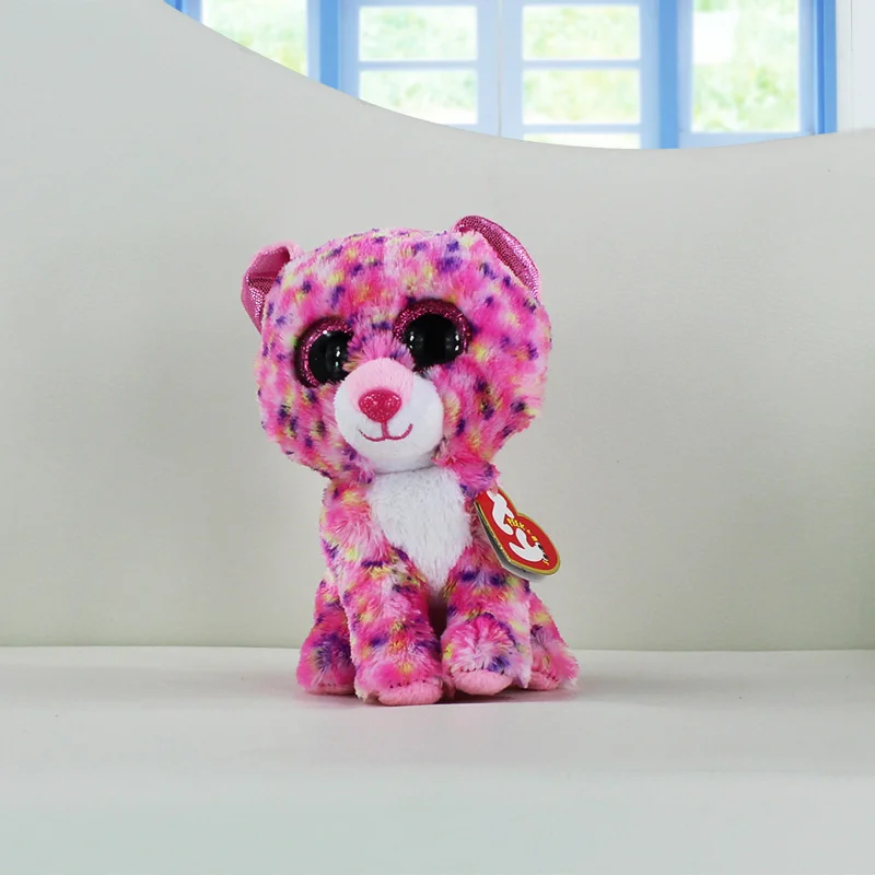 Ty Beanie Boos Plush Toys Beanie Babies Big Eyes Slush Husky Dog Unicorn Soft Stuffed Animal Dolls Cute Kawaii Kids Toys 15-18cm