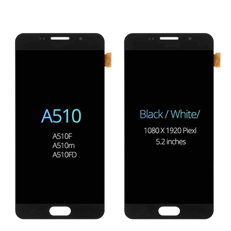 ЖК дисплей Дисплей Сенсорный экран планшета рамка A510 для Samsung Galaxy A5 2016 A510F A510M SM