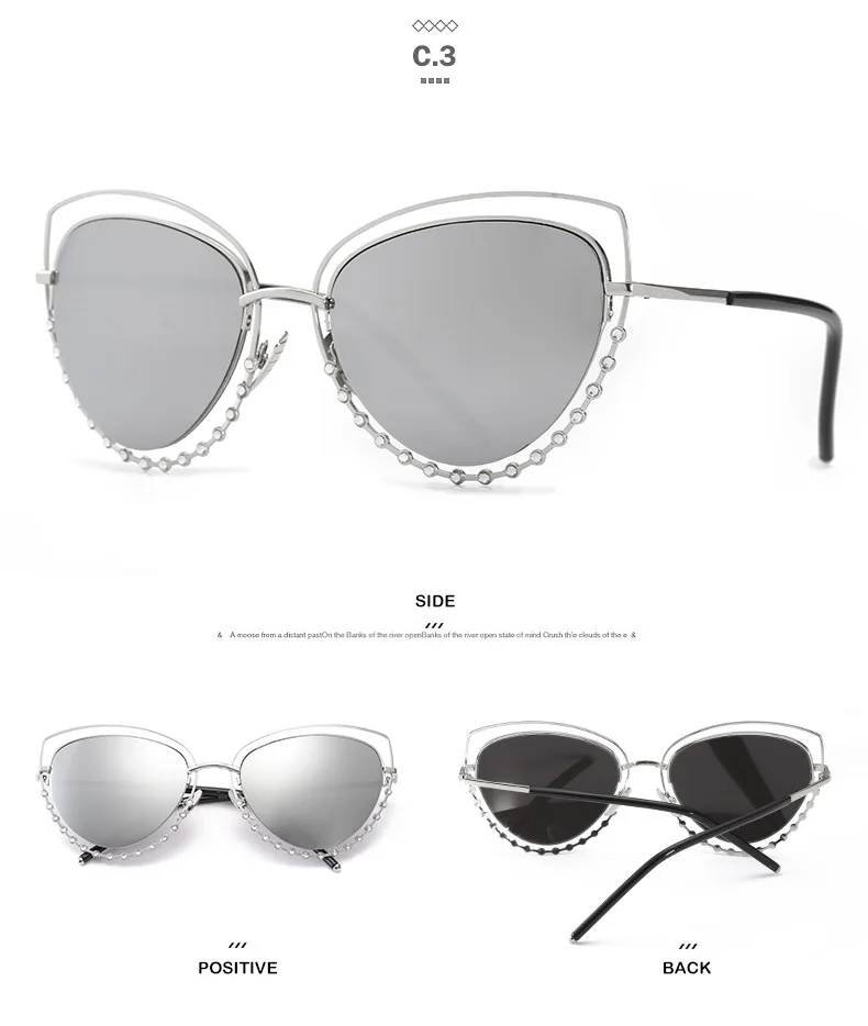 Civichic Топ Класс Для женщин Мода Солнцезащитные очки для женщин двойной сплав Рамка с искусственным бриллиантом Óculos De Sol Hipster зеркальное