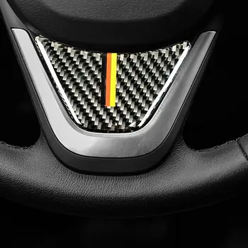 

For BMW X1 2Series 2016+ German Flag Color Carbon Fiber Steering Wheel Cover Trim