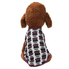 Собака и ткань для кошек жилет для домашних животных Удобная дышащая шляпа принт с усами собака кошка летняя тонкая одежда для маленьких средних собак