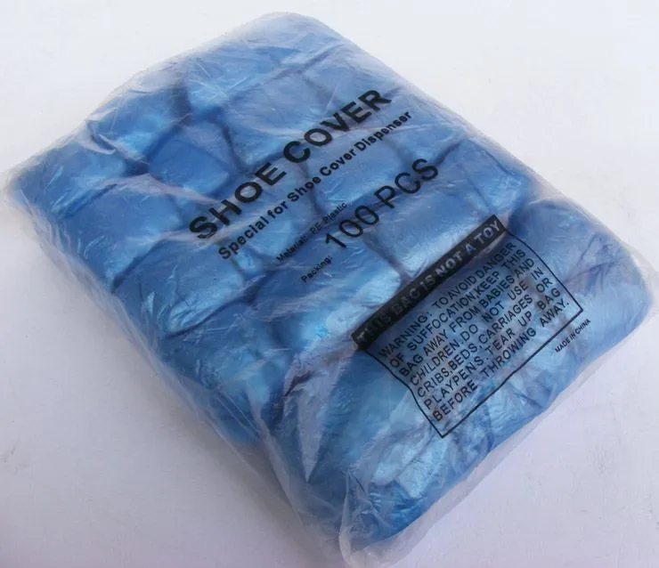 T-type-disposable-thicken-PE-plastic-shoes-cover-for-dispenser-100pcs-Lot-wholesales