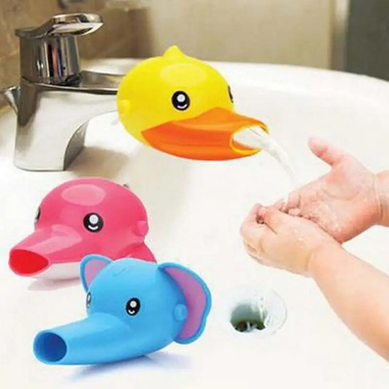 Пластиковый мультфильм кран удлинитель воды для детей Малыш ручная Стирка в