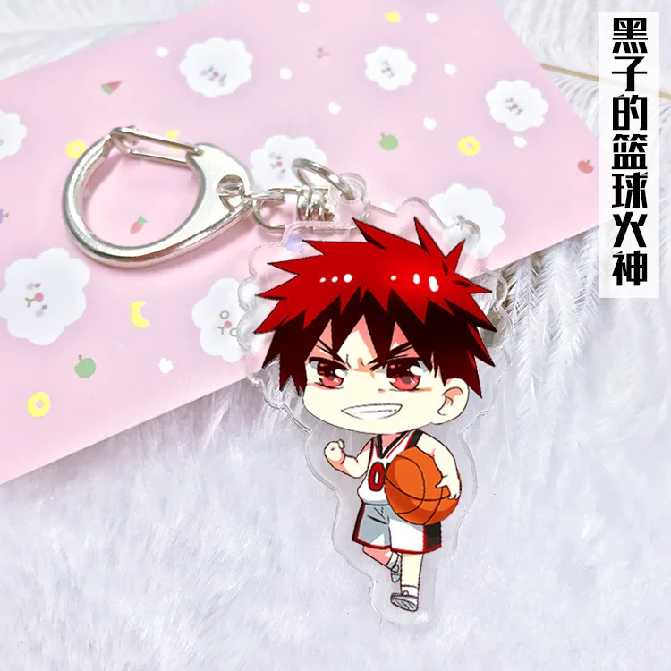 1 шт. Otaku Аниме Kuroko's Баскетбол Kuroko no basвок Kagami Hyuga акриловый двойной брелок брелки