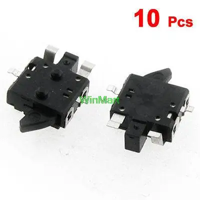 

10 Pcs Two Way Operation SMD Momentary Detector Switch Black
