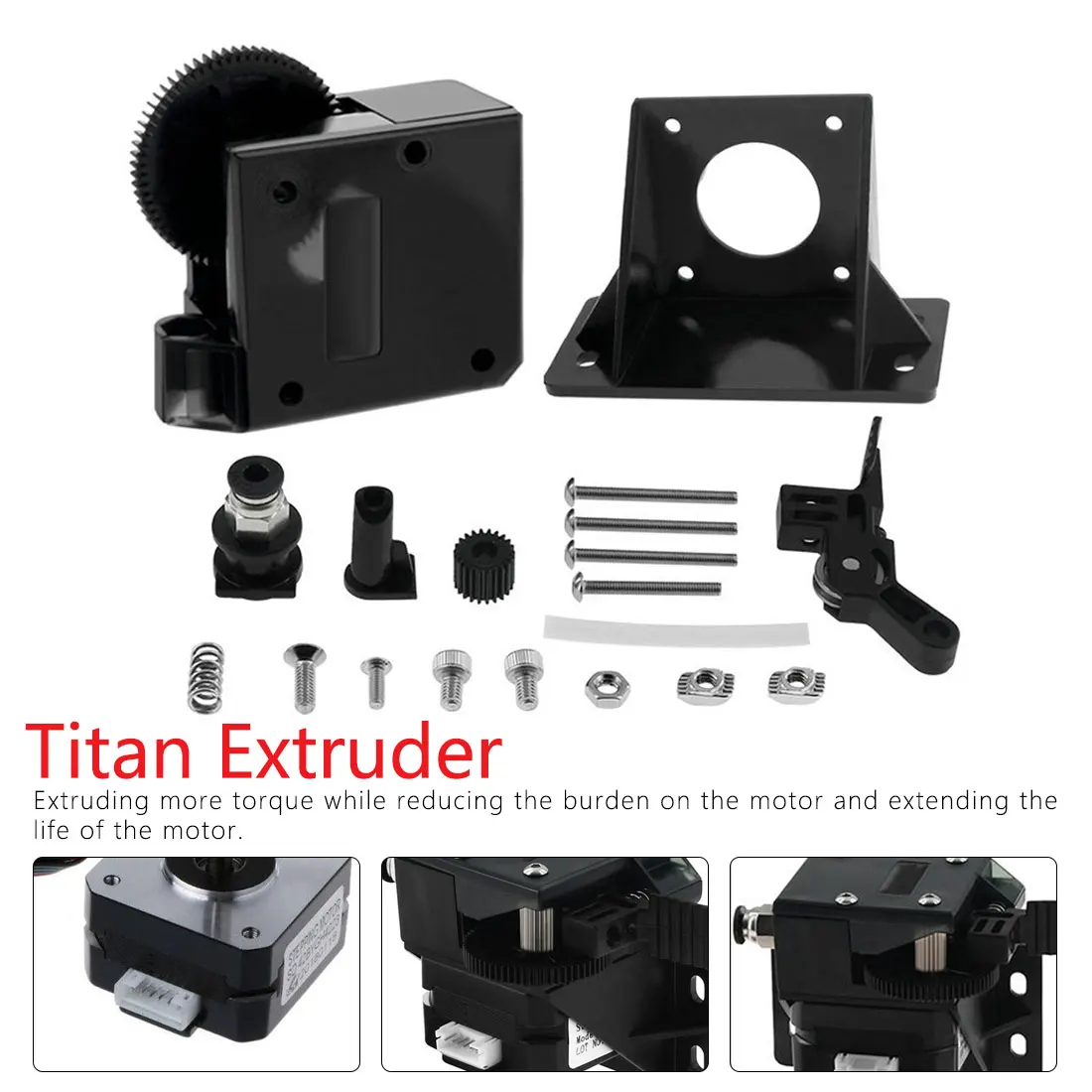 

High performance titan Extruder for 3d printer for 3D printer MK8 CR10 Reprap J-head bowden universal inch printer 3d