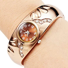 Rose Gold Watch Lady Luxury Bracelet Watches Fashion Crystal Diamond Women Watches Luxury Ladies Watch Clock For Birthday LL@17
