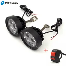 Neueste Ein Paar 12 V Super Licht Wasserdichte Motorrad Led-scheinwerfer Lokomotive Scheinwerfer Unterstützen Lampe Rückspiegel Licht