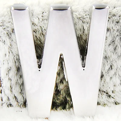 Ювелирные изделия yukam Серебряный Алфавит 26 букв A-Z горка талисманы хранитель для нержавеющей стали сетка Хранитель браслет DIY Аксессуары для изготовления - Окраска металла: Letter W