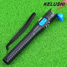 KELUSHI Plastic Visual Fault Locator Red Light Source VFL 5mW Fiber Optic Cable Tester Range1-5km For CATV with 2pcs Sleeve Core