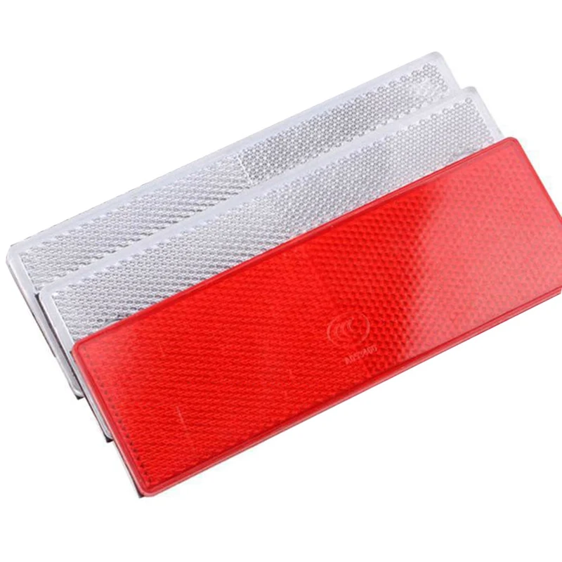

1 Pcs 14.5Cmx4.5cm Car Auto Exterior Plastic Reflector Decal Stick-On Reflective Sticker Car Styling
