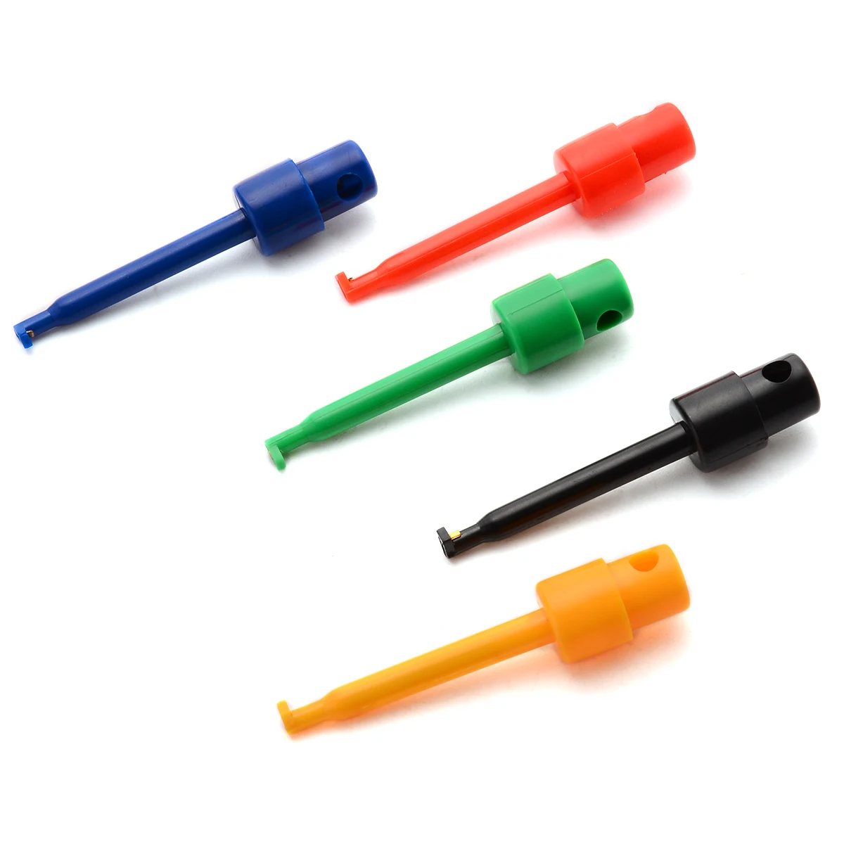 10PCS Multicolor 	Multimeter Test Clip Lead Wire Kit Testing Hook Clamp Grabber Test Probe SMT/SMD For Multimeter Tool