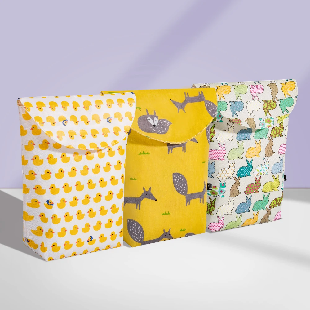 

Multifunctional Baby Diaper Organizer Reusable Waterproof Fashion Prints Wet/Dry Bag Mummy Storage Bag Travel Nappy Bag