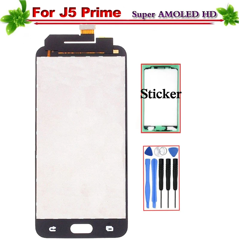 

5" Super Amoled for Samsung Galaxy J5 Prime G570F G570 SM-G570F LCD Display Touch Screen Digitizer Assembly Replacement