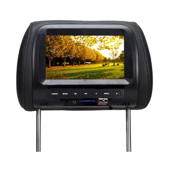 

7 inch TFT LED Screen Car Video Products General Car Headrest Monitor AV USB SD MP5 FM Speaker Black color SH7038-MP5