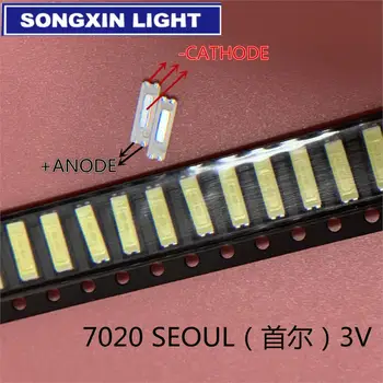 

SEOUL 1000PCS LED Backlight 0.5W 3V 7020 STHBI141E-B Cool white LCD Backlight for TV TV Application 50LM