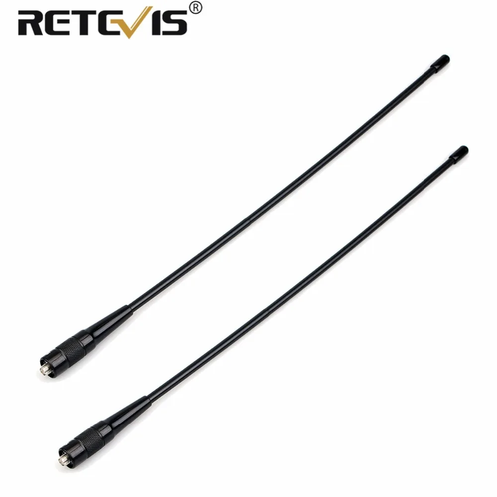 online 2 pcs Retevis RHD 771 Antena Dual Band VHF UHF 144 430 mhz SMA F Para Kenwood Retevis H777 RT5 RT6 RT7 UV5R RT21 Para Baofeng 888 s