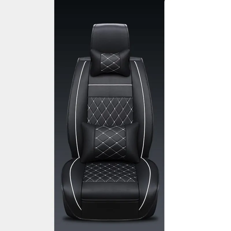 Специальные кожаные чехлы для сидений автомобиля для mercedes Benz w204 w211 w210 w124 w212 w202 w245 w163 cla gls аксессуары Стайлинг - Название цвета: 1pc Deluxe Edition